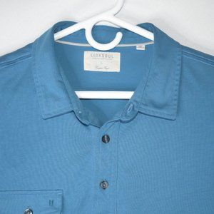 Linksoul Golf Polo Short Sleeve Shirt Size L Blue